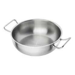 Zwilling Wok 30 Cm, 18/10 Acero Inoxidable, Plata
